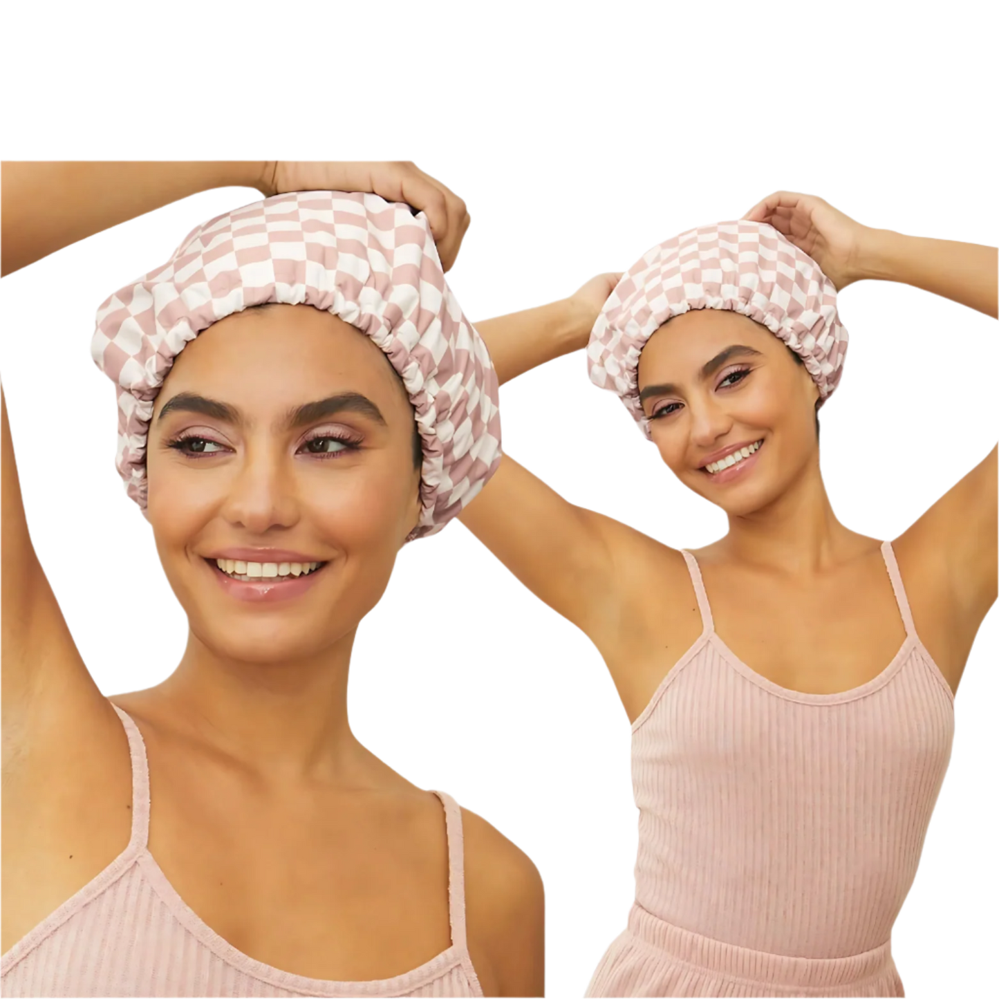 Women's Fashion Nursing Double-layer Shower Cap